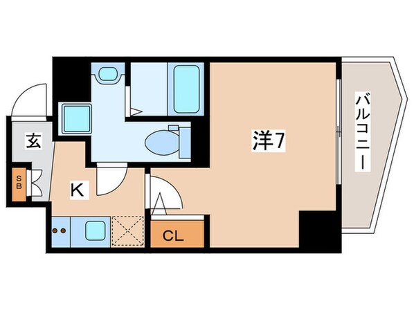 エグゼ阿倍野(601)の物件間取画像